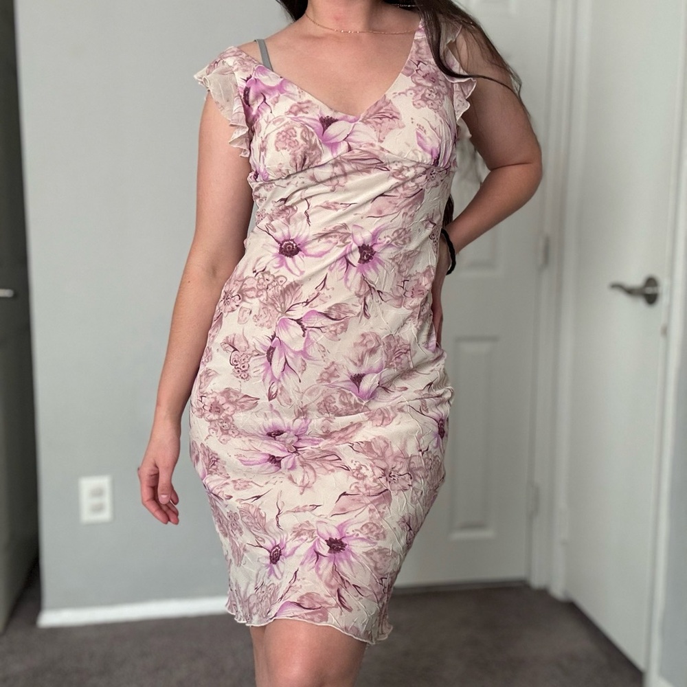 Vintage Y2K La Belle • floral fairy dress
